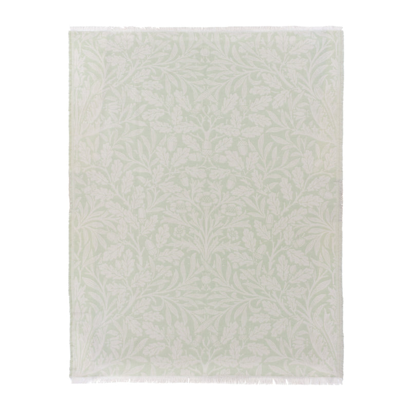 Floral Green Throws - Acorn Tonal Jacquard Throw Sage Morris & Co