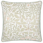 Floral Beige Cushions - Acorn Multi Jacquard Cushion Cover Stone/Sage Morris & Co