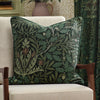 Floral Green Cushions - Acorn Multi Jacquard Cushion Cover Thyme/Forest Morris & Co