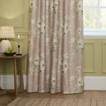 Floral Pink Curtains - Adele Floral Chenille Pencil Pleat Curtains Rose Sanderson