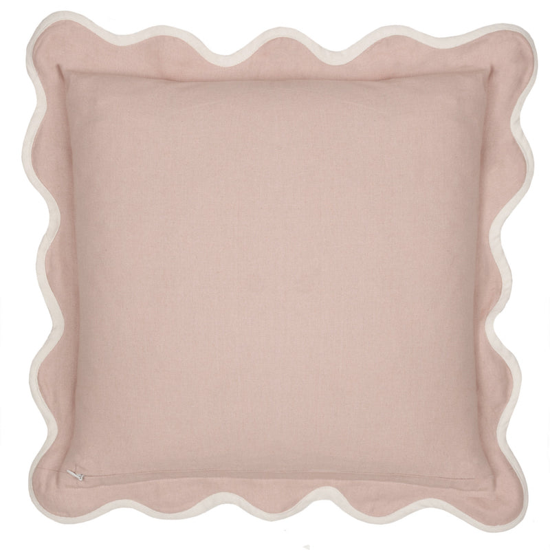 Floral Pink Cushions - Adele Floral Embroidered Cushion Cover Rose Sanderson