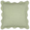 Floral Green Cushions - Adele Floral Embroidered Cushion Cover Sage Sanderson