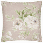 Floral Pink Cushions - Adele Floral Chenille Cushion Cover Rose Sanderson