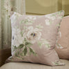 Floral Pink Cushions - Adele Floral Chenille Cushion Cover Rose Sanderson