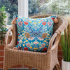 Wylder Adeline Square Cushion Cover in Blue