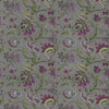 Floral Purple Fabric - Adhira Printed Cotton Fabric (By The Metre) Violet Voyage Maison