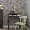 Voyage Maison Adhira 1.4m Wide Width Wallpaper in Violet