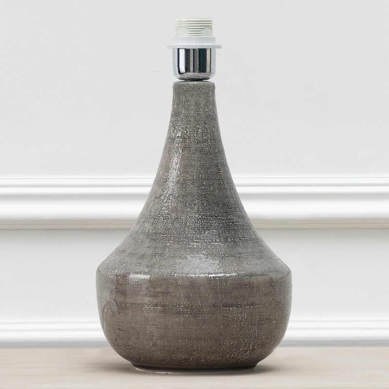 Plain Grey Lighting - Agri  Lamp Base Grey Voyage Maison