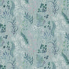 Floral Blue Fabric - Aileana Printed Cotton Fabric (By The Metre) Atlas Voyage Maison