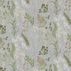 Floral Grey Fabric - Aileana Printed Cotton Fabric (By The Metre) Dove Voyage Maison