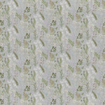 Floral Grey Fabric - Aileana Printed Cotton Fabric (By The Metre) Dove Voyage Maison