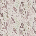 Floral Purple Fabric - Aileana Printed Cotton Fabric (By The Metre) Dusk Voyage Maison