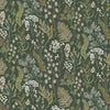 Floral Green Fabric - Aileana Printed Cotton Fabric (By The Metre) Eden Voyage Maison