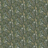 Floral Green Fabric - Aileana Printed Cotton Fabric (By The Metre) Eden Voyage Maison