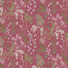 Floral Pink Fabric - Aileana Printed Cotton Fabric (By The Metre) Fuchsia Voyage Maison