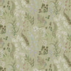 Floral Green Fabric - Aileana Printed Cotton Fabric (By The Metre) Moss Voyage Maison