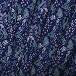 Floral Blue Fabric - Aileana Printed Cotton Fabric (By The Metre) Ocean Voyage Maison