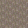 Floral Brown Fabric - Aileana Printed Cotton Fabric (By The Metre) Sienna Voyage Maison