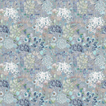 Floral Blue Fabric - Ailsa Printed Cotton Fabric (By The Metre) Cornflower Voyage Maison