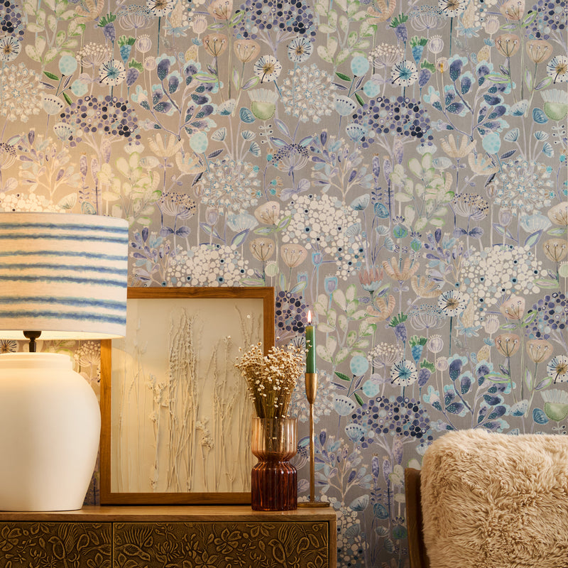 Ailsa 1.4m Wide Width Wallpaper (By The Metre) Cornflower