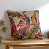 Wylder Akamba Parrot Scene Cushion Cover in Rust