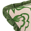 Floral Beige Cushions - Albera Floral Embroidered Cushion Cover Linen/Green furn.