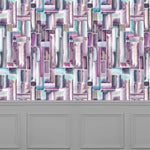 Voyage Maison Albers 1.4m Wide Width Wallpaper in Amethyst