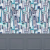 Voyage Maison Albers 1.4m Wide Width Wallpaper in Azurite