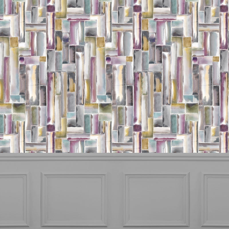 Voyage Maison Albers 1.4m Wide Width Wallpaper in Ironstone