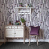 Voyage Maison Albers 1.4m Wide Width Wallpaper in Onyx