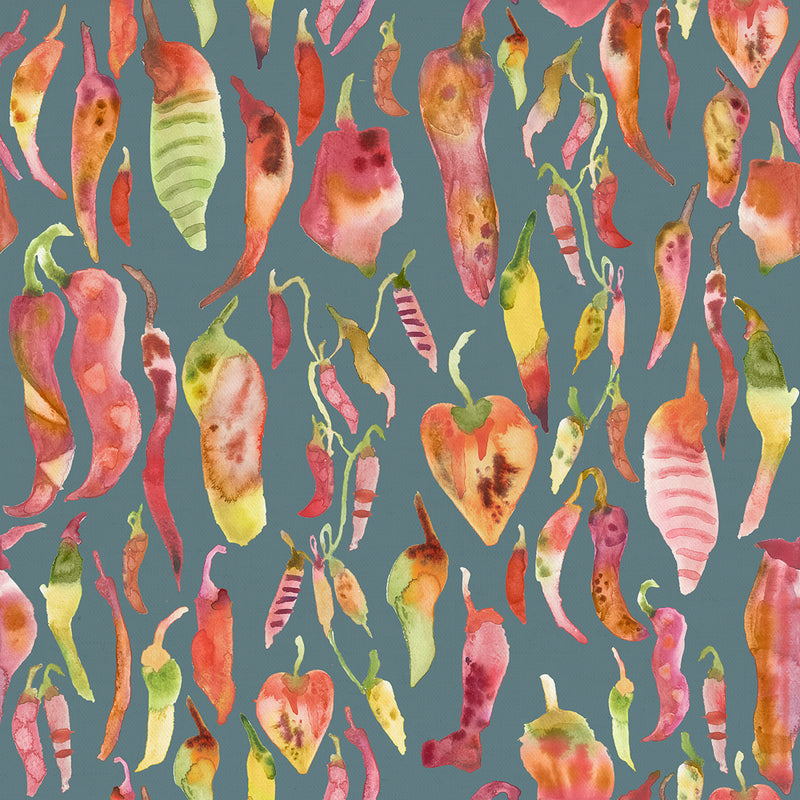 Voyage Maison Aleki Printed Oil Cloth Fabric (By The Metre) in Papaya