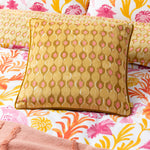 Abstract Yellow Cushions - Alentejo Piped Velvet Cushion Cover Citrus furn.