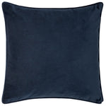 Abstract Blue Cushions - Alentejo Piped Velvet Cushion Cover Ocean furn.