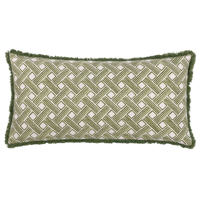 Hoem Alexa Rectangular Cushion Cover in Olive