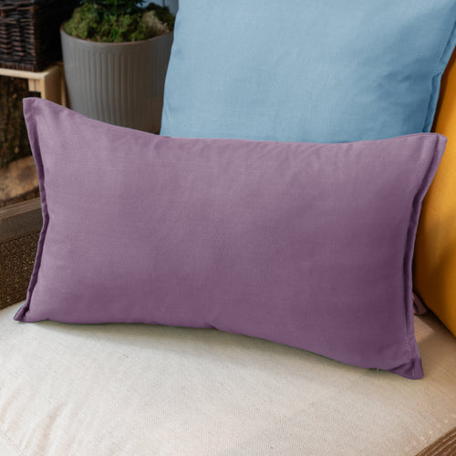 Plain Purple Cushions - Alfresco Outdoor Oxford Polyester Filled Cushion Heather Voyage Maison