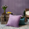 Plain Purple Cushions - Alfresco Outdoor Square Oxford Polyester Filled Cushion Heather Voyage Maison