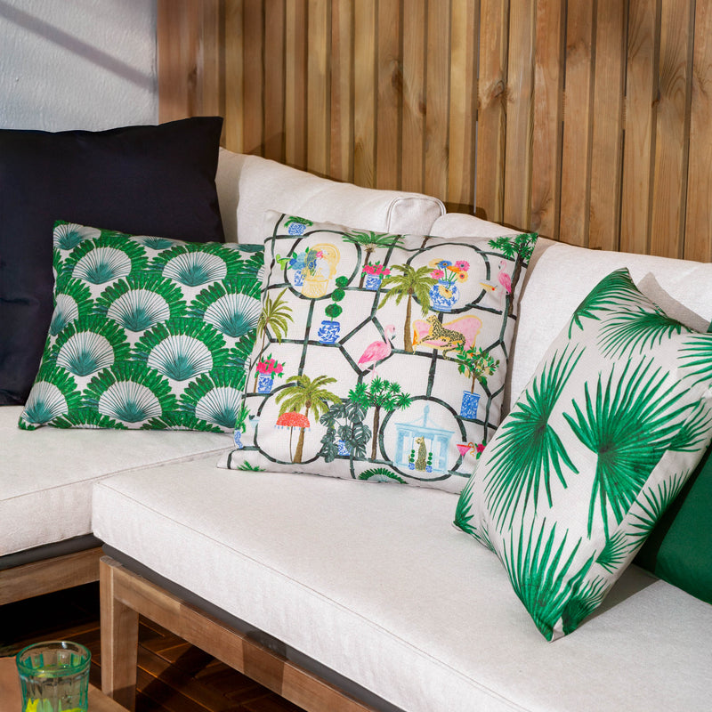 Jungle Green Cushions - Agave Tropical Outdoor Cushion Cover Green furn.