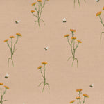 Floral Orange Fabric - Allimore Printed Cotton Fabric (By The Metre) Apricot Voyage Maison