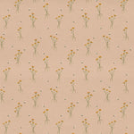 Floral Orange Fabric - Allimore Printed Cotton Fabric (By The Metre) Apricot Voyage Maison