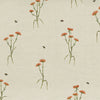 Floral Cream Fabric - Allimore Printed Cotton Fabric (By The Metre) Linen Voyage Maison