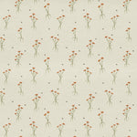 Floral Cream Fabric - Allimore Printed Cotton Fabric (By The Metre) Linen Voyage Maison