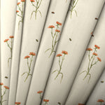 Floral Cream Fabric - Allimore Printed Cotton Fabric (By The Metre) Linen Voyage Maison