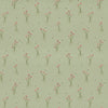 Floral Green Fabric - Allimore Printed Cotton Fabric (By The Metre) Sage Voyage Maison