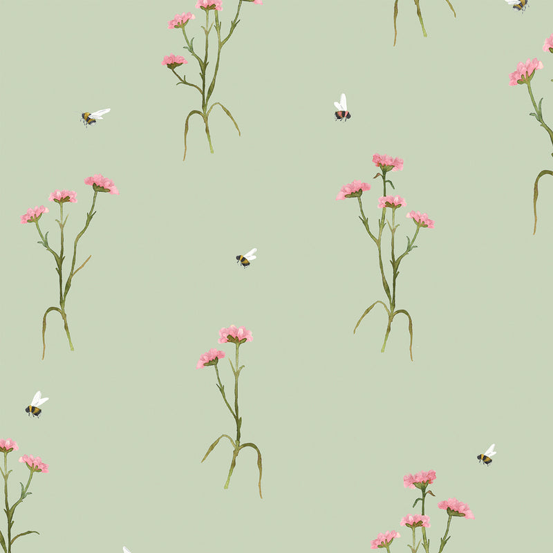  Samples - Allimore  Wallpaper Sample Sage Voyage Maison