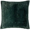  Green Cushions - All Wrapped Up Velvet Faux Fur Cushion Cover Emerald/Red Furn
