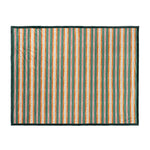 Striped Green Throws - All Wrapped Up Velvet Faux Fur Throw Emerald/Red Furn