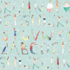 Voyage Maison Alphabet People 1.4m Wide Width Wallpaper in Mint