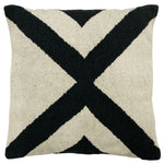 Global Black Cushions - Altai Monochrome Jacquard Feather Filled Cushion Mono Yard