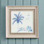 Global Blue Wall Art - Altea  Framed Print Birch/Cobalt Voyage Maison