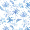 Global Blue Wallpaper - Altea  1.4m Wide Width Wallpaper (By The Metre) Cobalt Voyage Maison